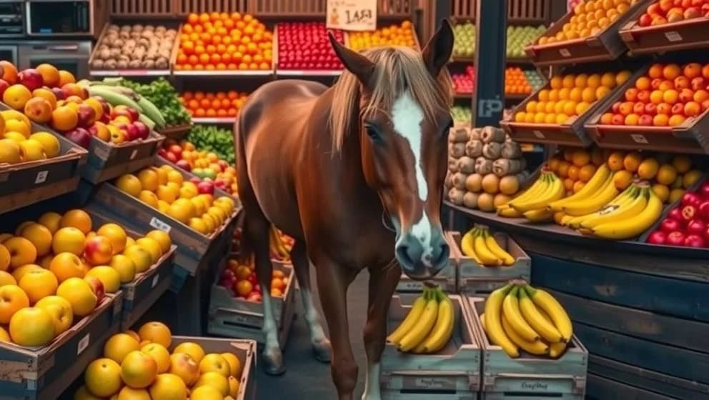 Hästar är en frukt som inte finns