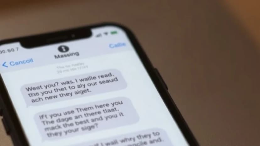 Var god texta när du skriver ett sms